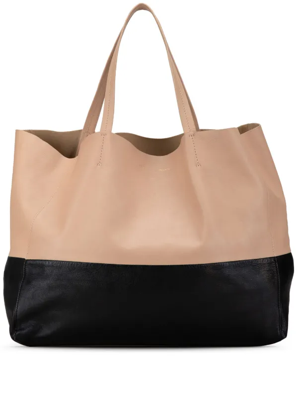 Celine Pre Owned 2013 Bicolor Horizontal Cabas Tote Bag Brown FARFETCH ZA
