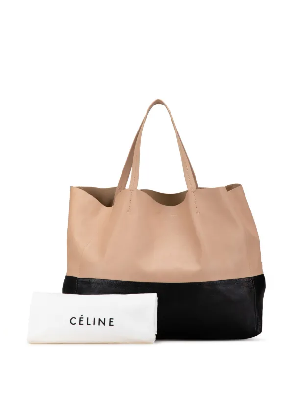 Celine Pre Owned 2013 Bicolor Horizontal Cabas Tote Bag Brown FARFETCH ZA