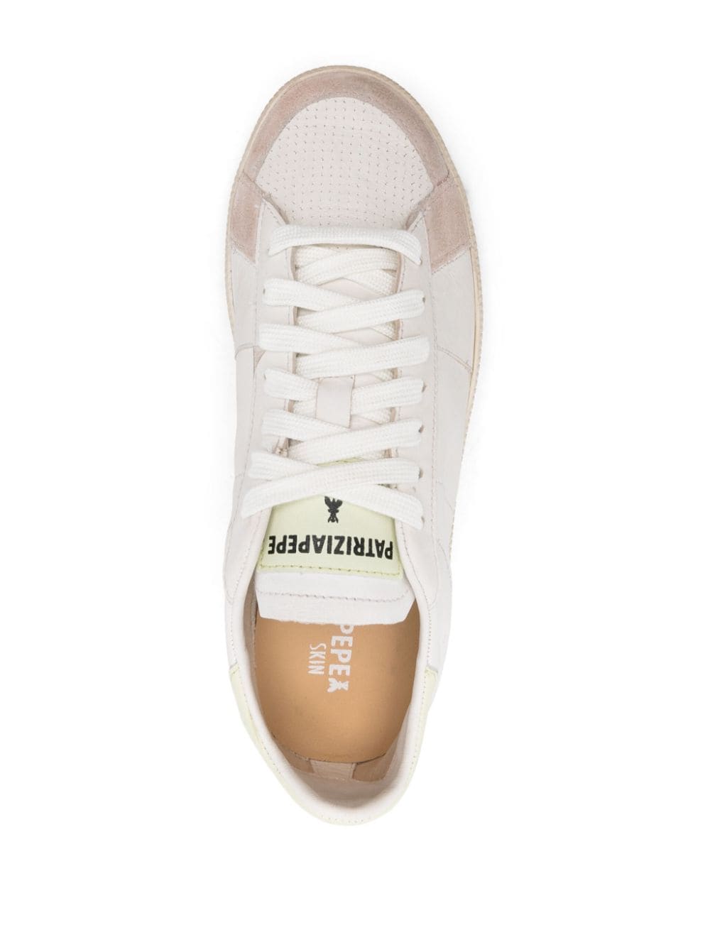 Shop Patrizia Pepe Born In ‘93 Sneakers In White