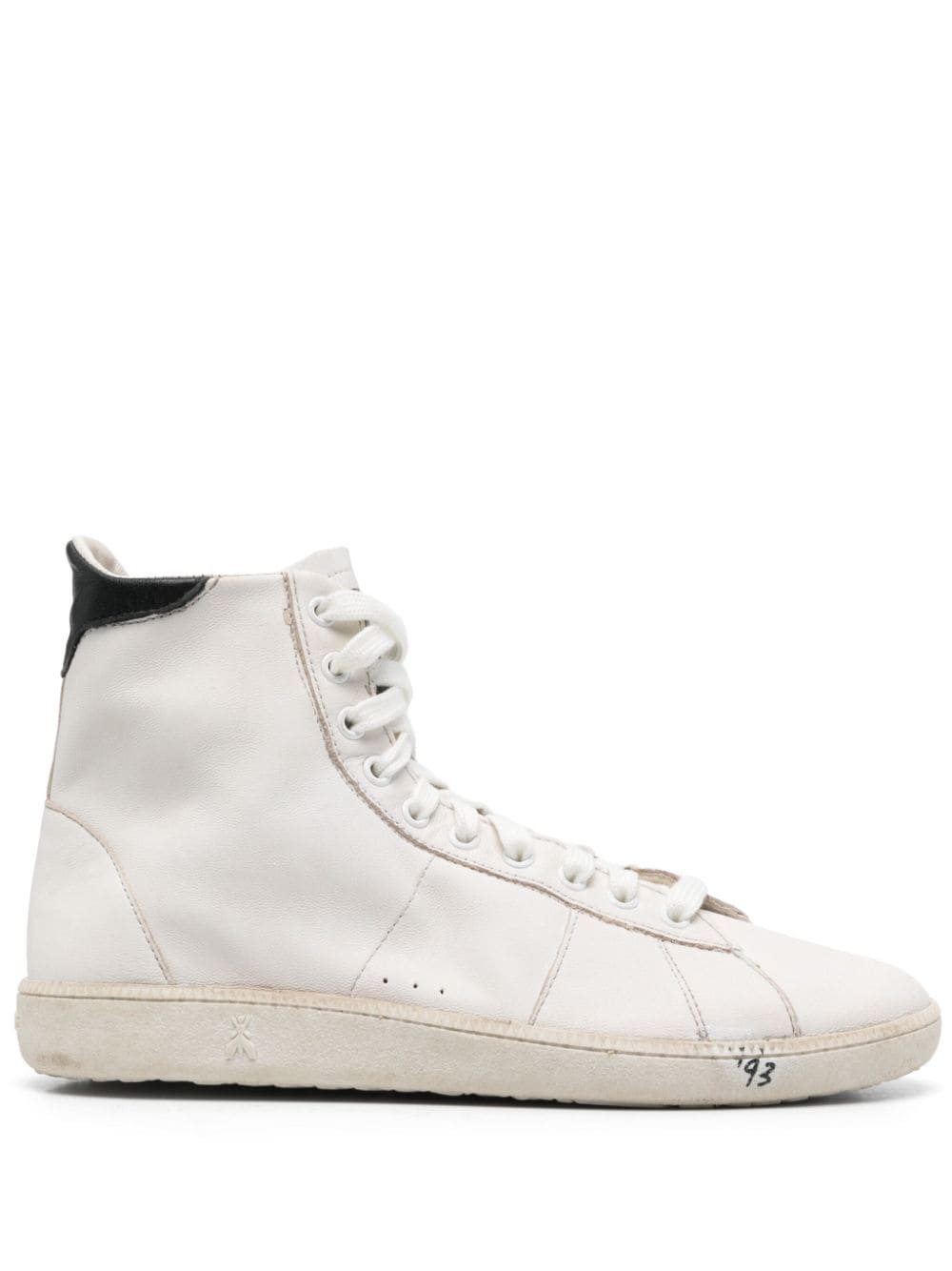 Shop Patrizia Pepe Skin Hi ‘93 Sneakers In White