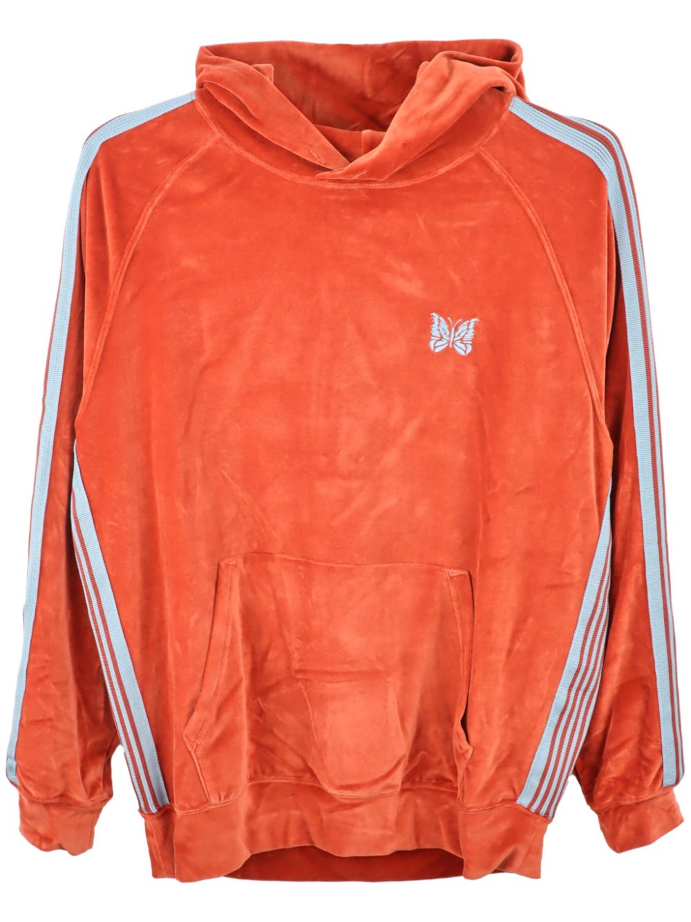 Needles Fluwelen hoodie Oranje