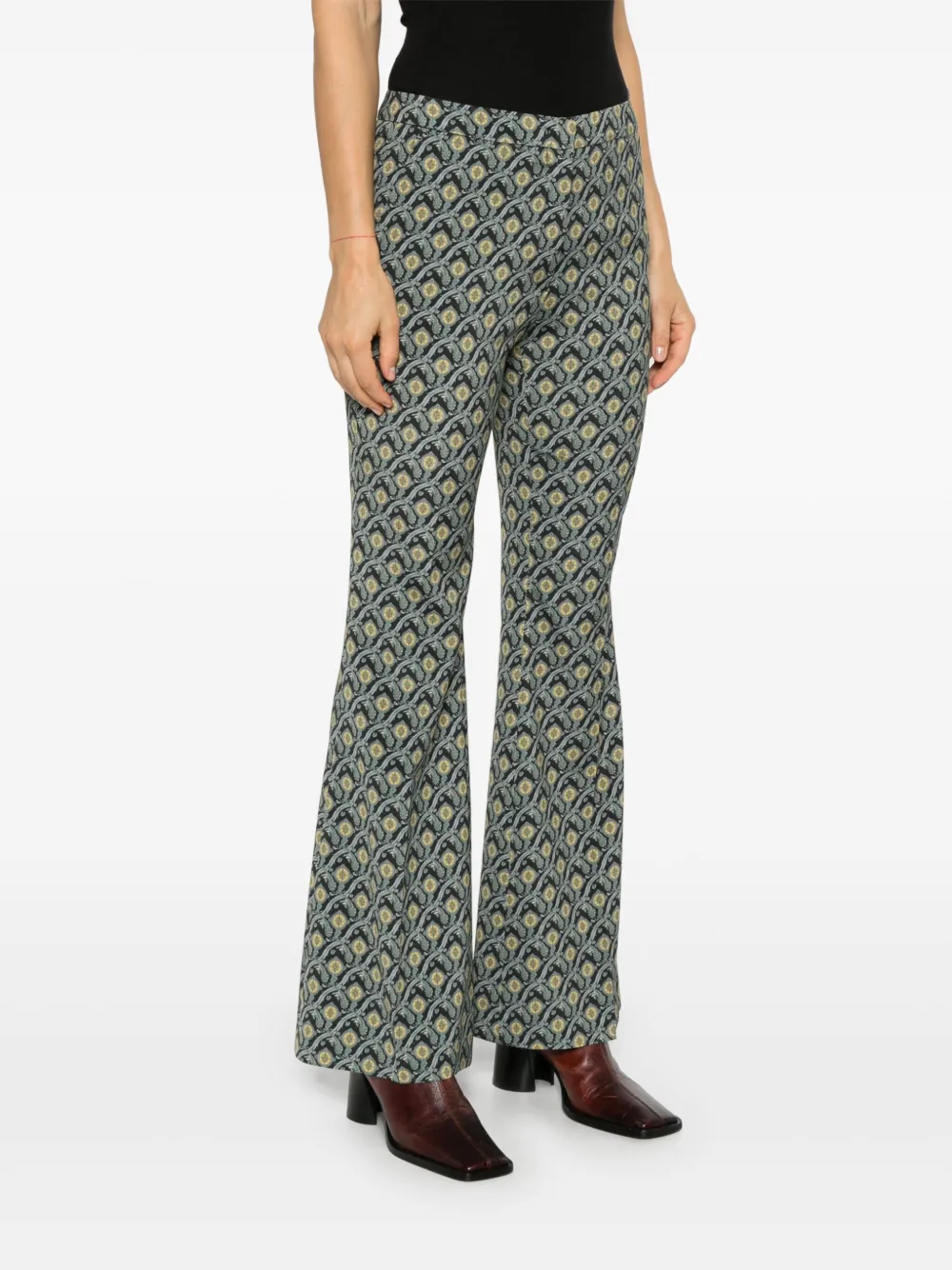 ETRO Broek met paisley-print Zwart