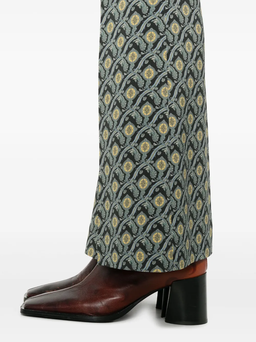 ETRO Broek met paisley-print Zwart