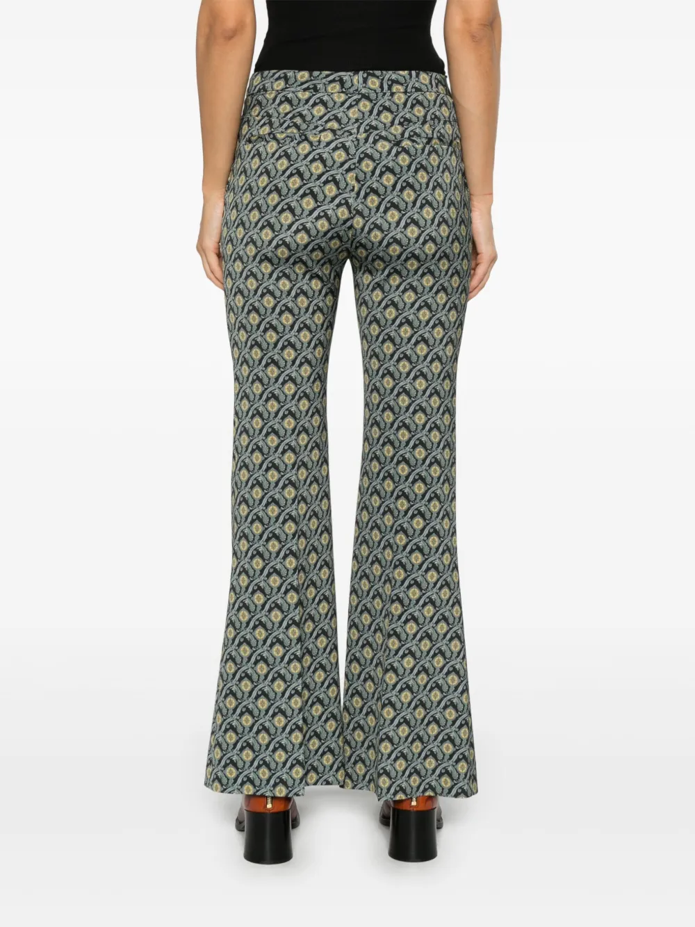 ETRO Broek met paisley-print Zwart