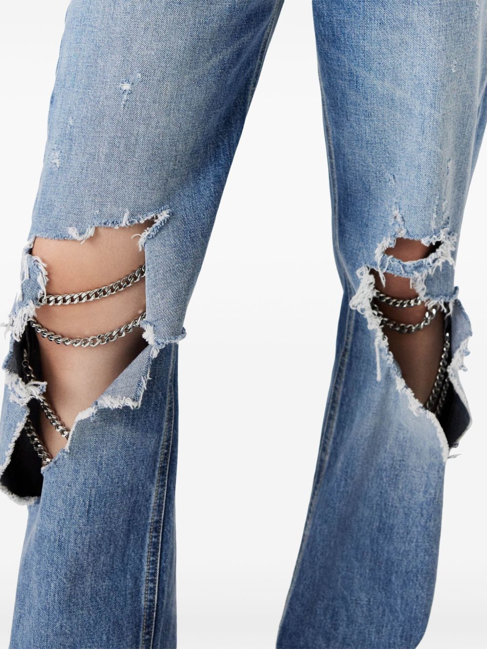 Stella McCartney chain-detailing bootcut jeans Women