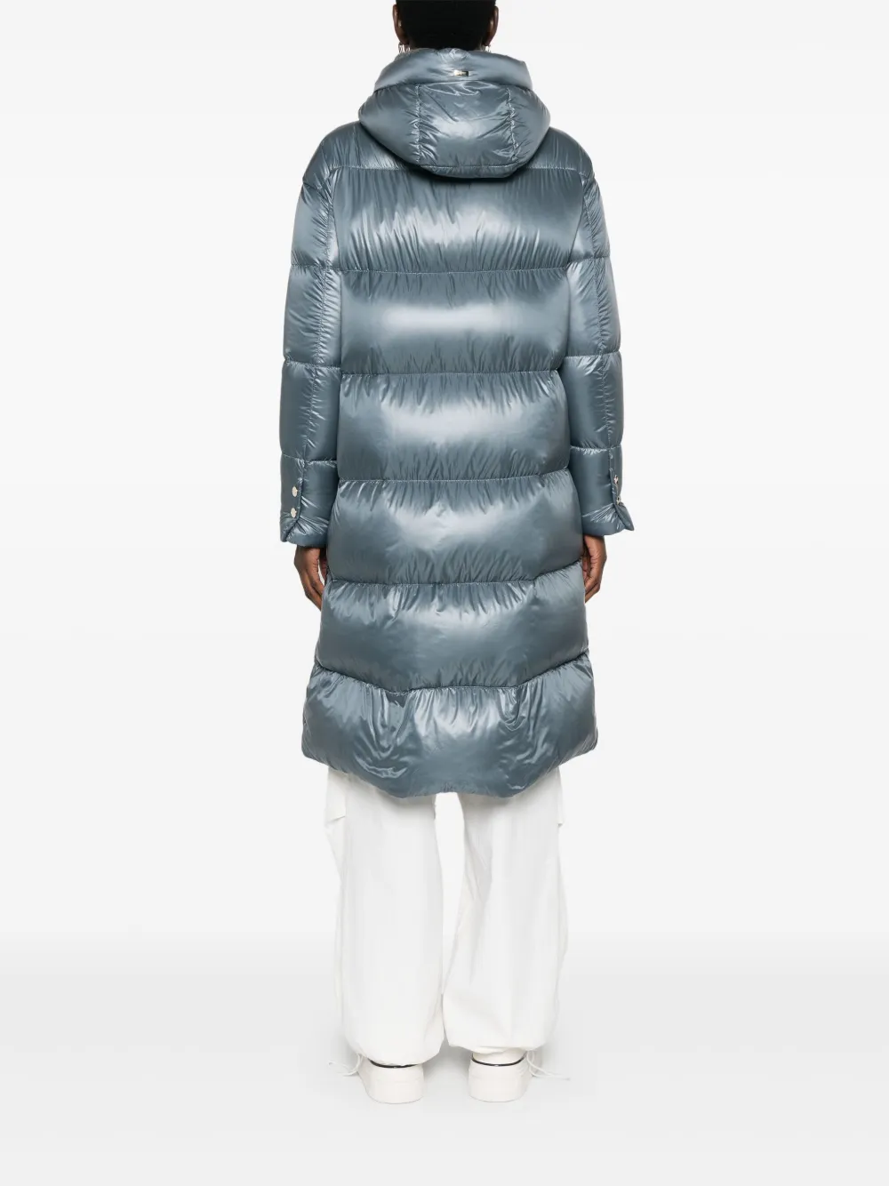 Herno Quilted Down Coat In Blue