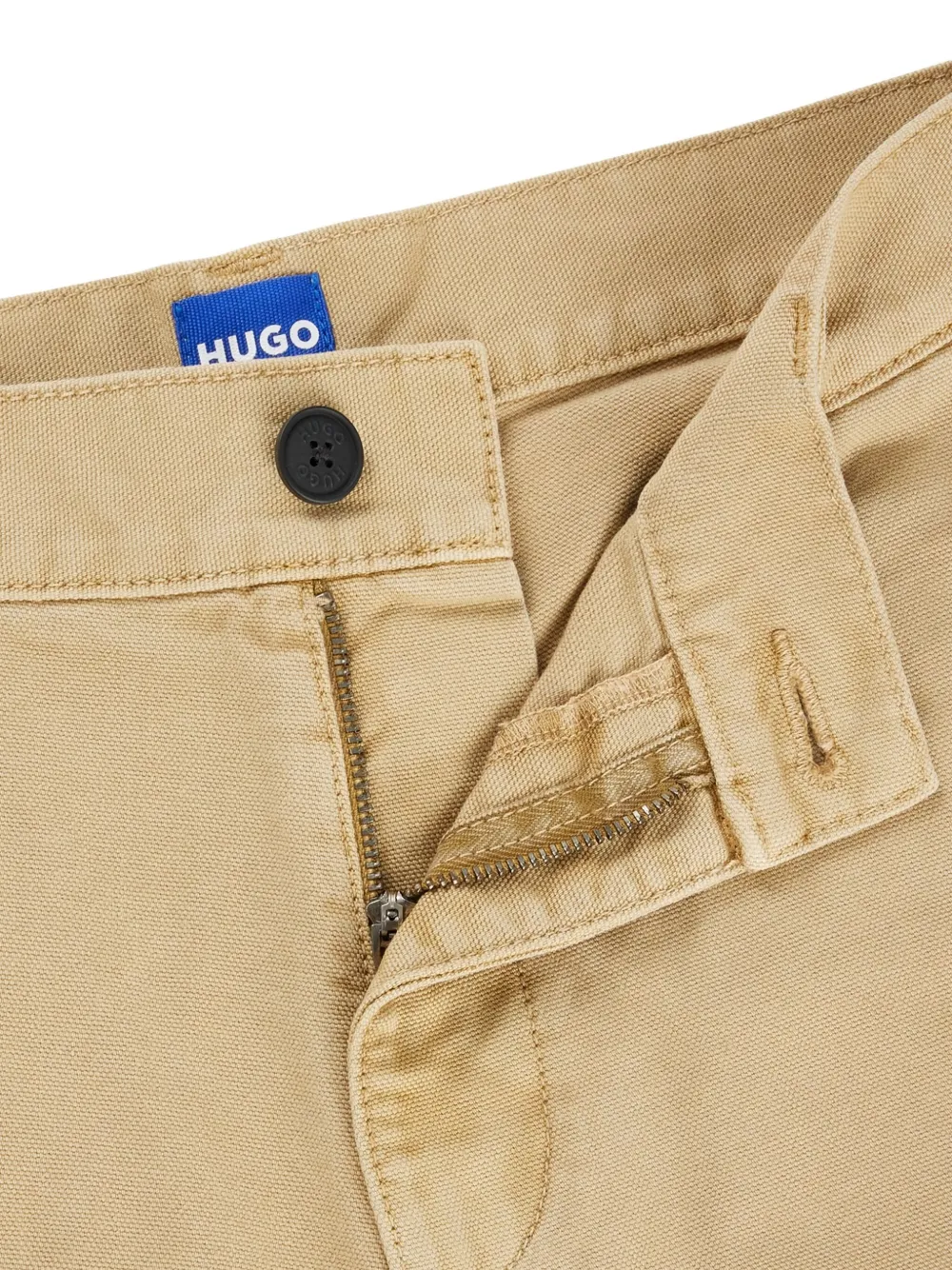 BOSS Cargo gerafelde broek Bruin
