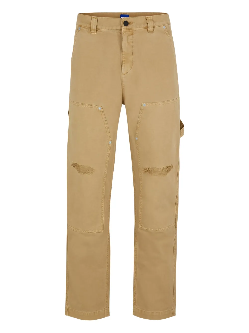 BOSS utility distressed trousers | Brown | Image 1