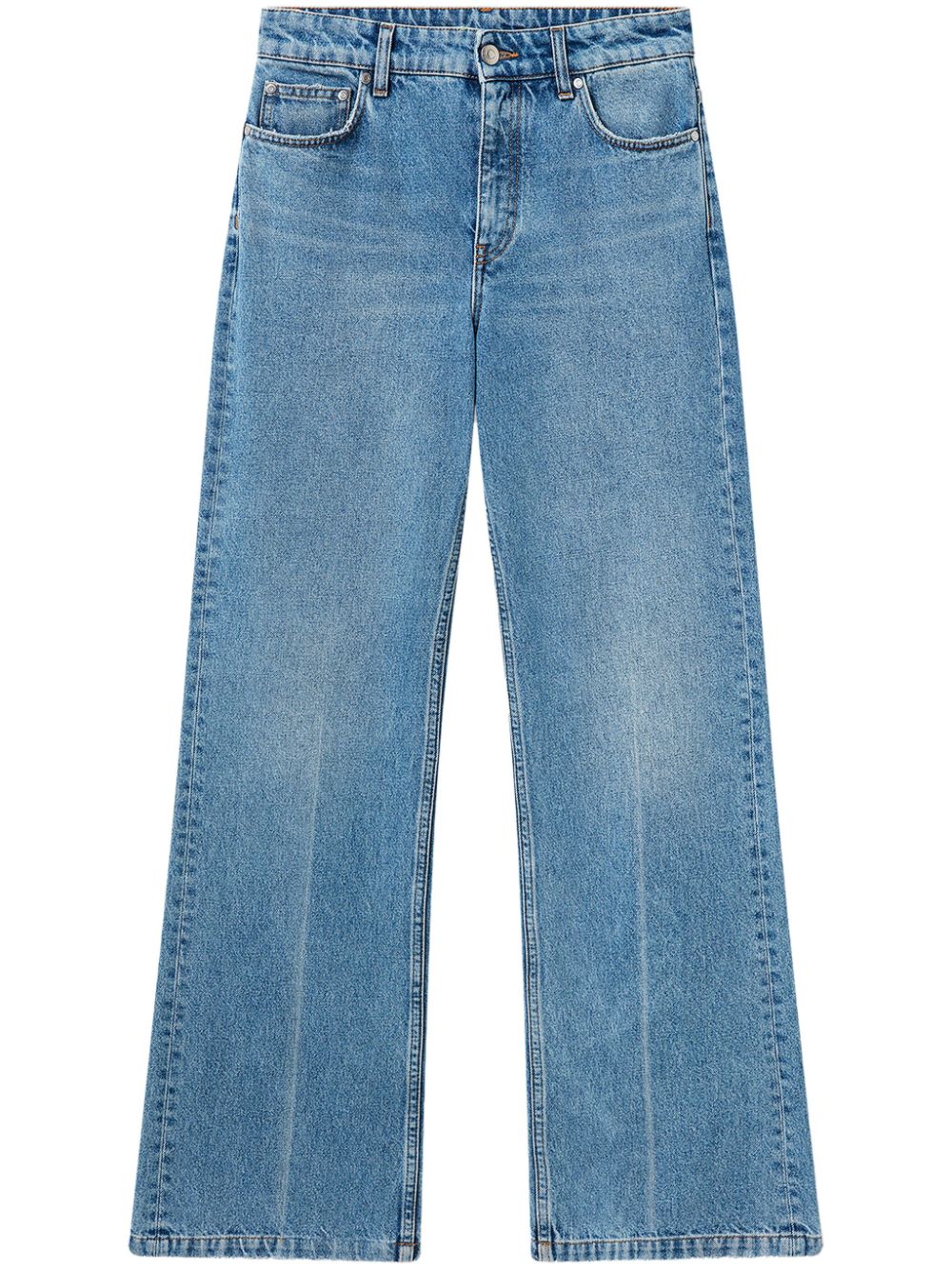 Stella McCartney Katoenen straight jeans Blauw