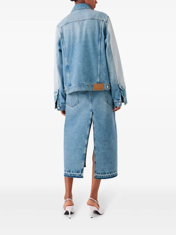 ★Stella McCartney★大人もOK マルチカラー ロゴ スカート Women セミソーラースライム/ブラック/グローブルー ロゴ 24/7