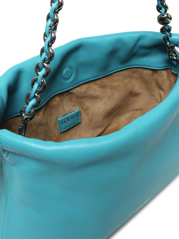 LOEWE 青いレザー バッグ LOEWE レザー トートバッグ | ブルー | FARFETCH JP