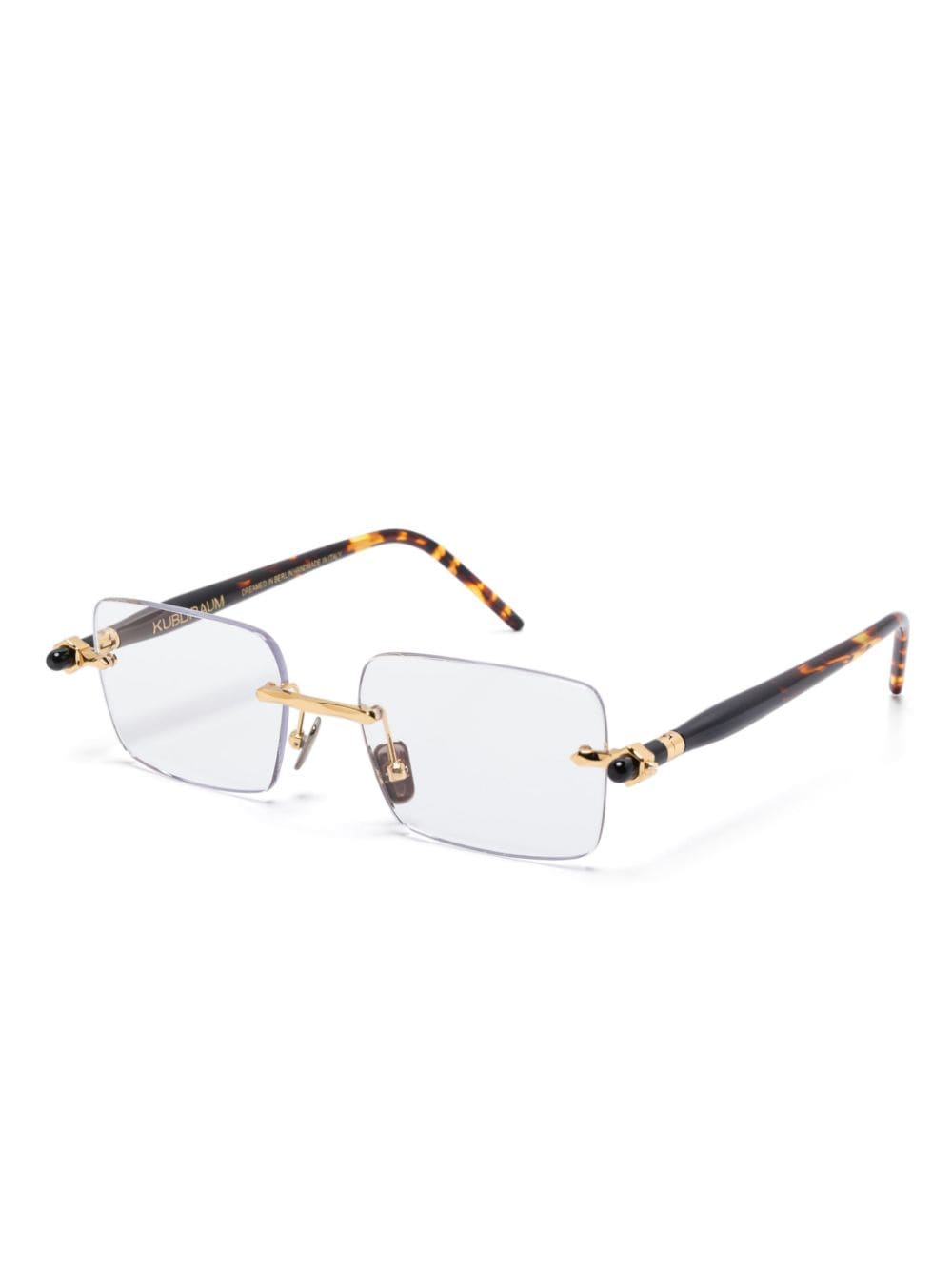 Shop Kuboraum P56 Glasses In 褐色