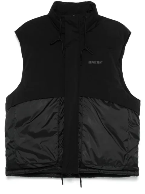 Represent layered puffer gilet 