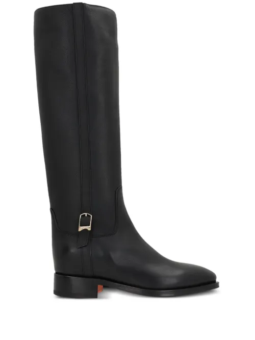 Santoni bottes en cuir - Noir - Santoni - Modalova