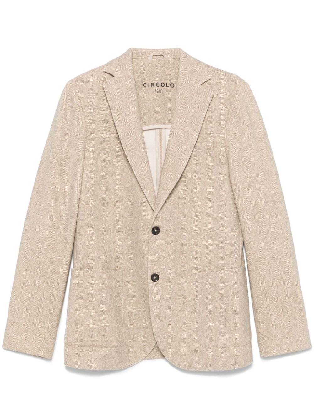 Circolo 1901 herringbone blazer - Neutrals