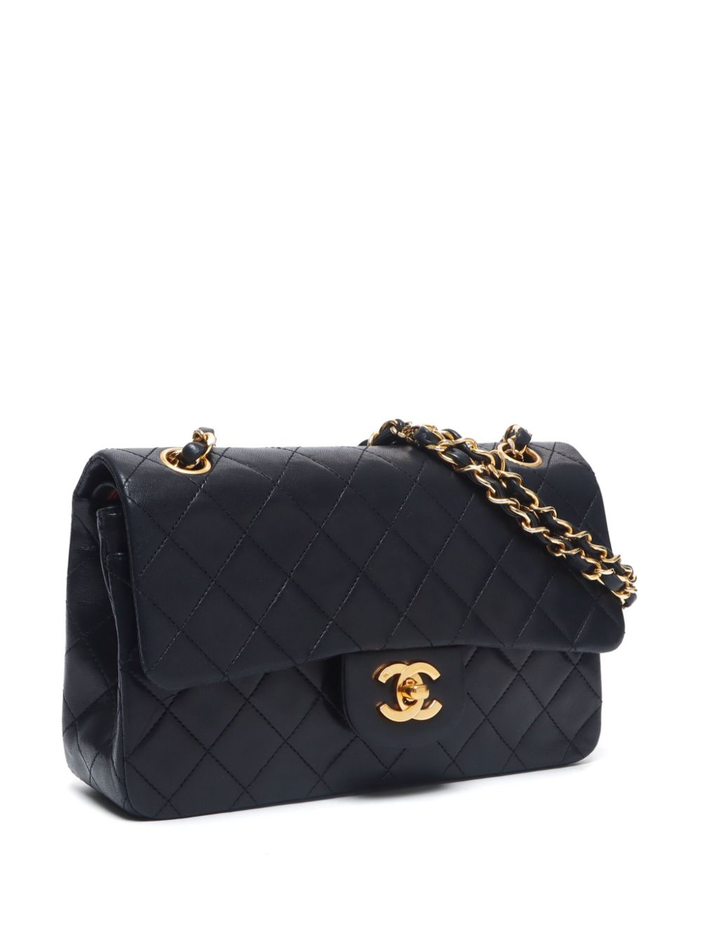 Affordable HOT SALE CHANEL 1985-1993 small Double Flap shoulder bag Women