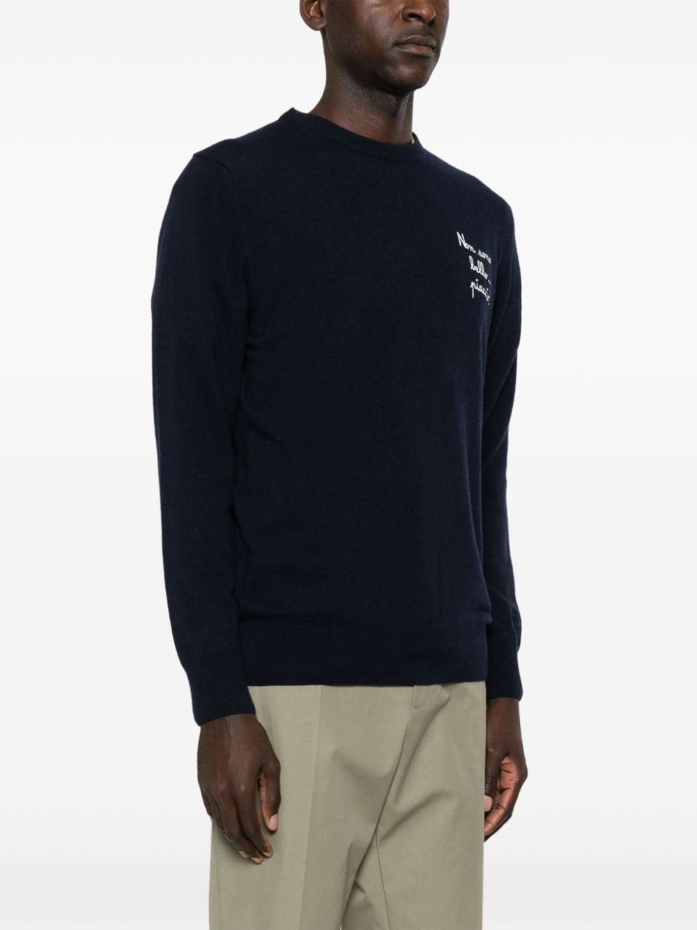 Shop Mc2 Saint Barth Heron Sweater In Blau