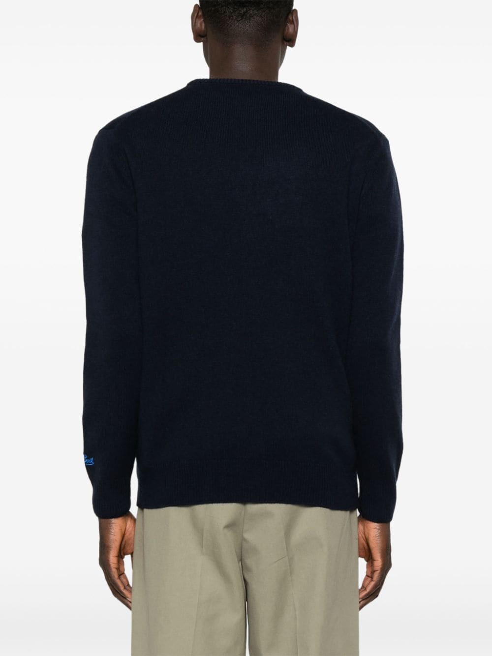 Shop Mc2 Saint Barth Heron Sweater In Blau