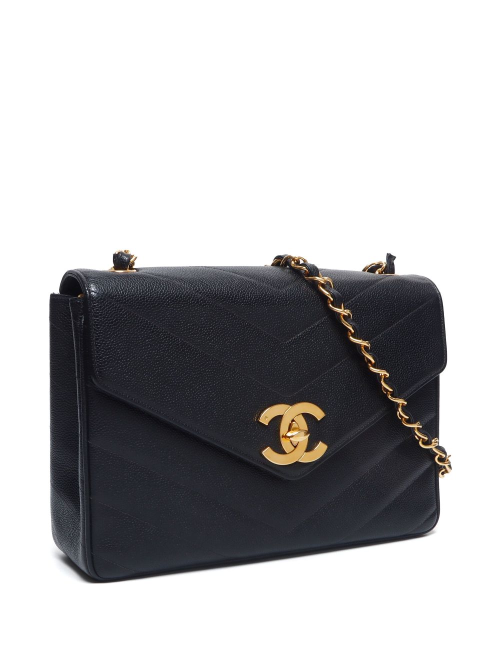 CHANEL 1994-1999 jumbo Classic Flap shoulder bag Women