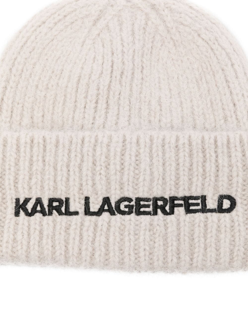 Karl Lagerfeld Muts met geborduurd logo - Grijs