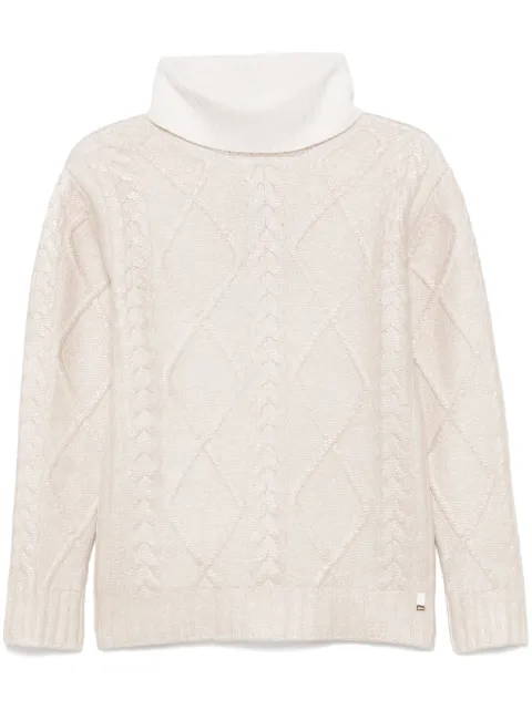 Herno lamé-effect sweater