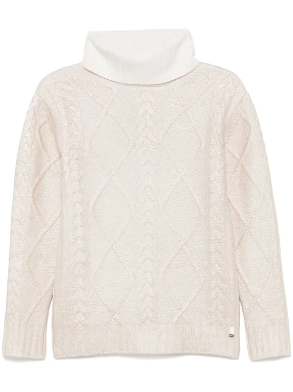 Herno Lamé-effect Sweater in Neutrals