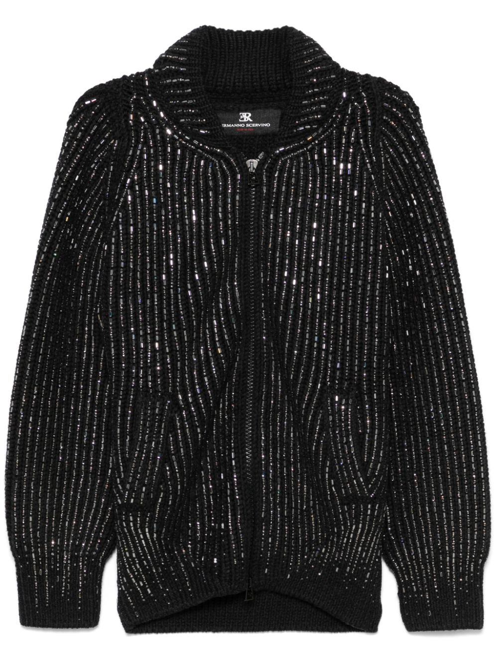 Ermanno Scervino crystal-embellished cardigan - Blue