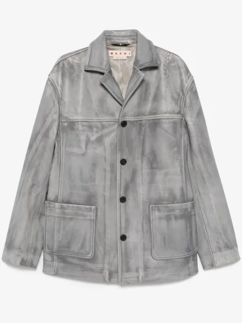 Marni faded-effect coat