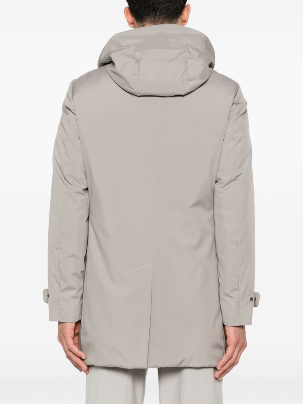 Shop Moorer Vido-skt Coat In Grau