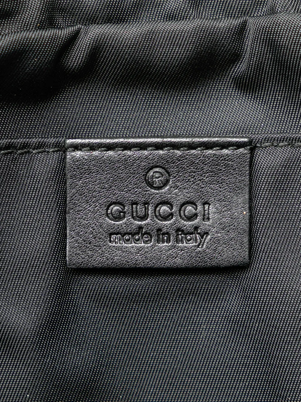 Pre-owned Gucci 2000-2015 Ssima Nylon Trim Belt Bag