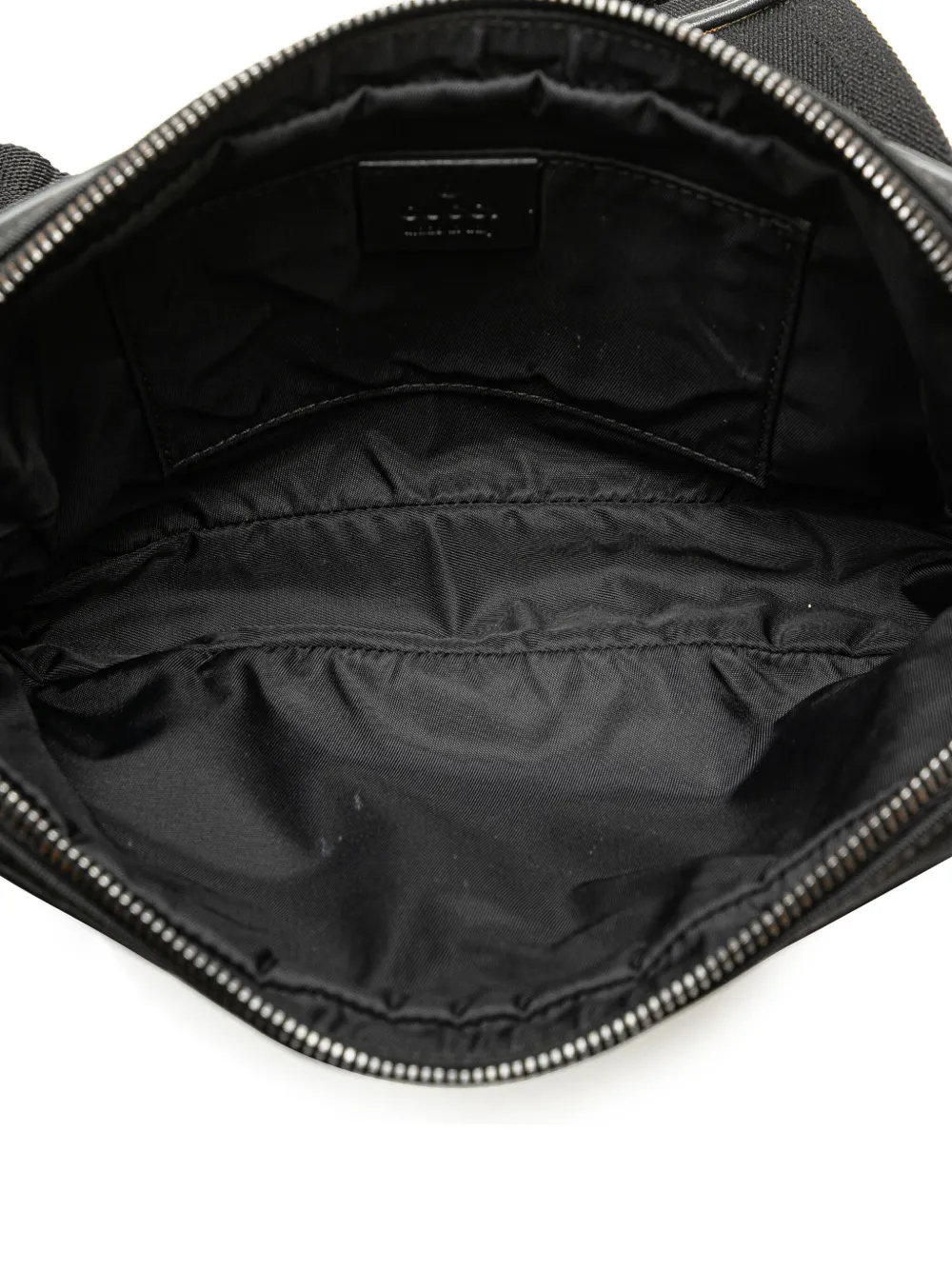 Pre-owned Gucci 2000-2015 Ssima Nylon Trim Belt Bag