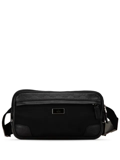Gucci Pre-Owned Guccissima midjeväska med nylonkant från 2000-2015