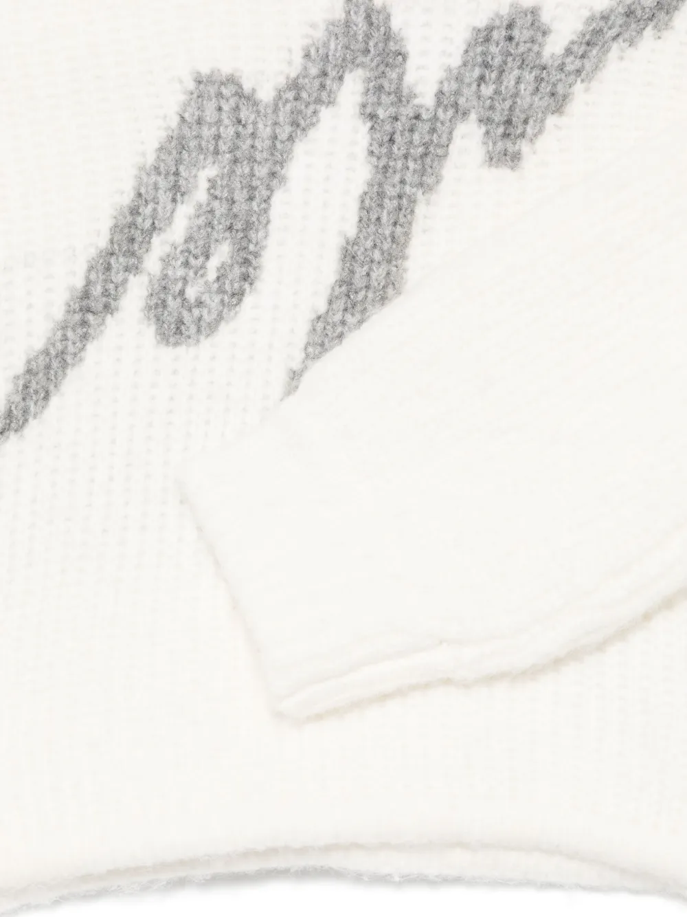 MSGM Kids Trui met intarsia logo Wit