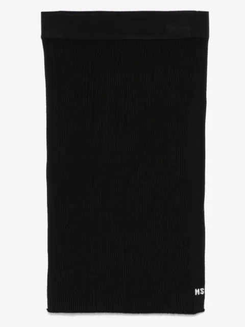 MSGM Kids ribbed-knit skirt