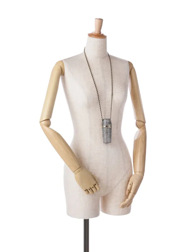 CHANEL Pre-Owned 2021 Crystal Lipstick Case On Chain Vanity Bag