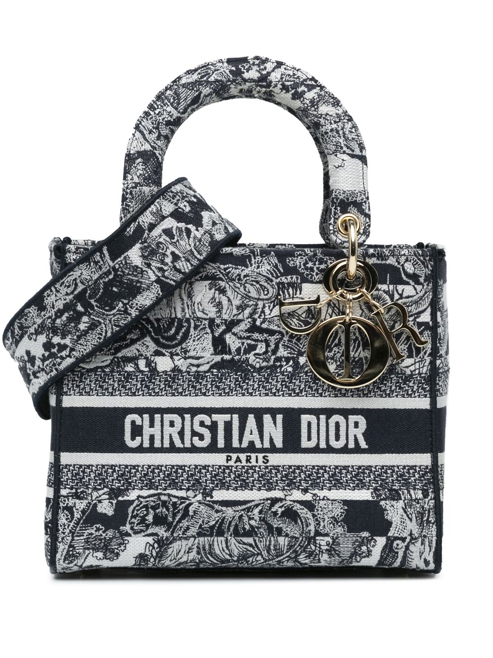 Christian Dior 2021 Medium Toile de Jouy Lady D-Lite satchel Women