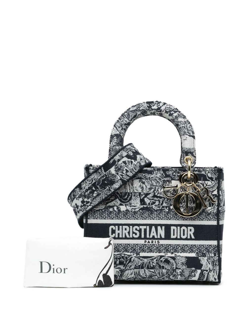 Christian Dior 2021 Medium Toile de Jouy Lady D-Lite satchel Women