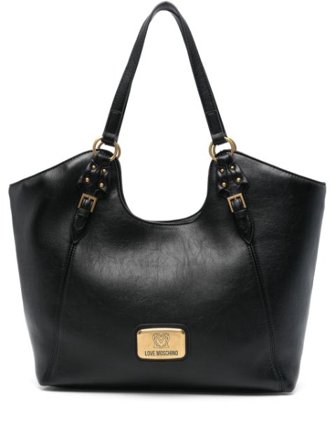 Love Moschino logo-plaque tote bag Women