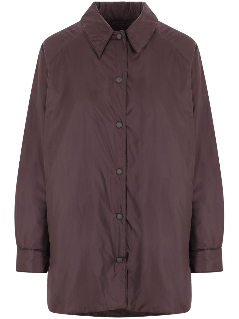 ASPESI Alene padded overshirt - Brown