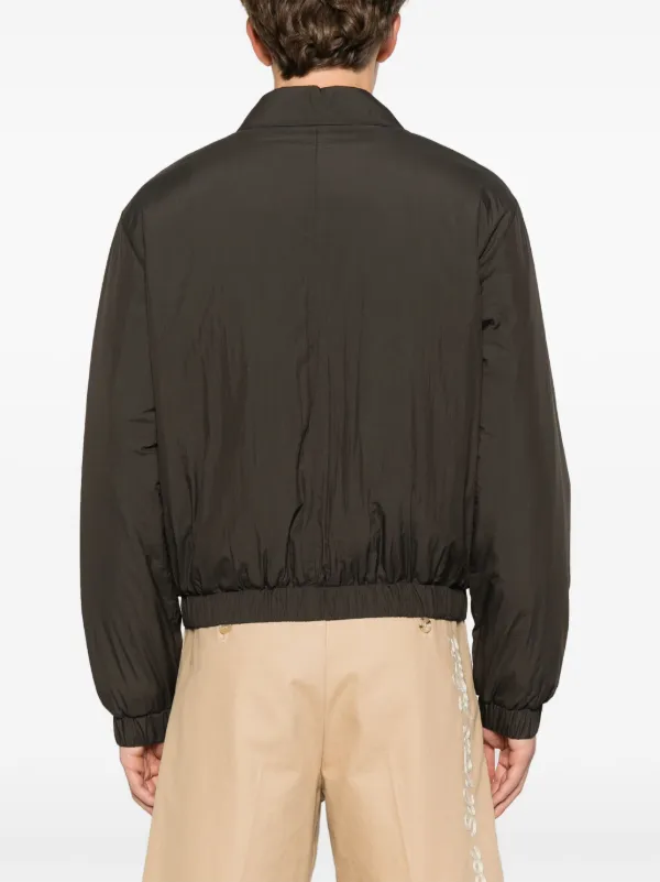 AMI Paris Ami De Coeur ジップジャケット | ブラウン | FARFETCH JP
