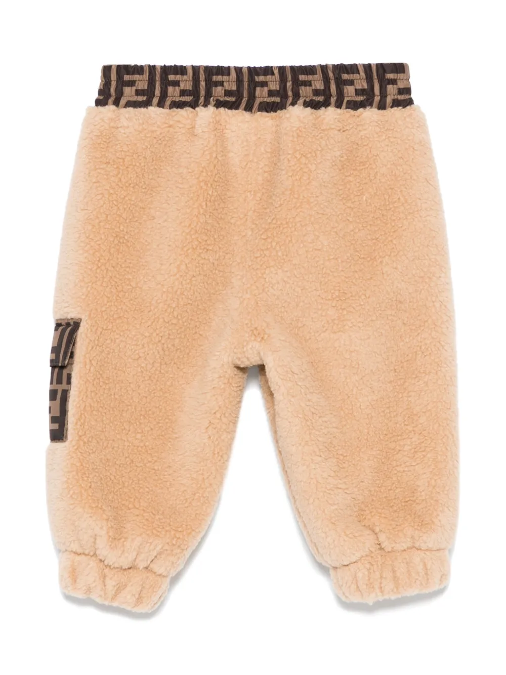 Fendi Kids Zucca broek met monogram-detail Beige