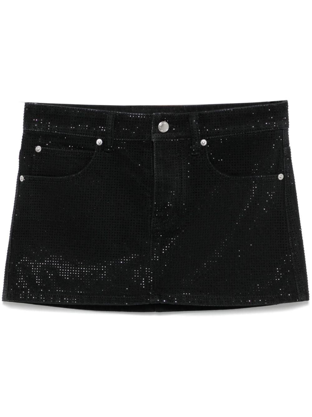 crystal-embellished mini skirt