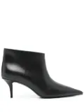 Fabiana Filippi leather pointed ankle boots - Black