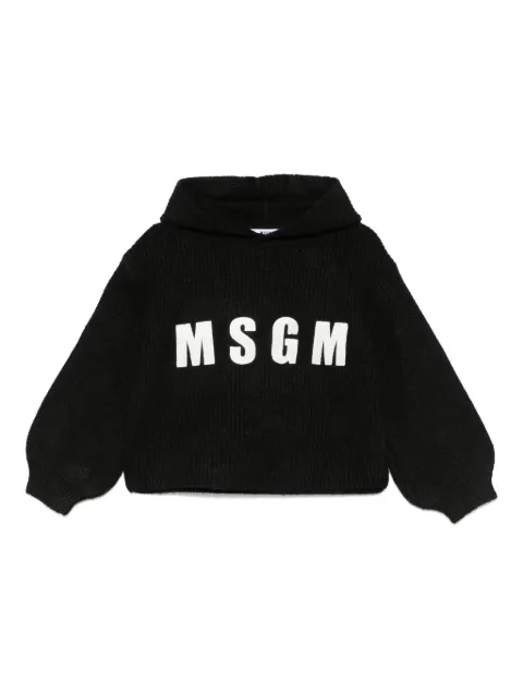 MSGM Kids embroidered-logo sweater 