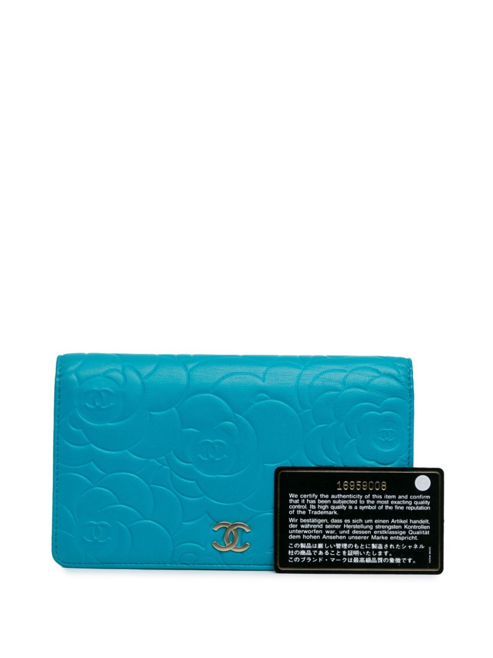 Affordable HOT SALE CHANEL 2012 Camellia Embossed Lambskin Bifold Wallet long wallets Women