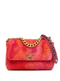 CHANEL Pre-Owned 2020 Medium Tweed 19 Flap satchel - Pink