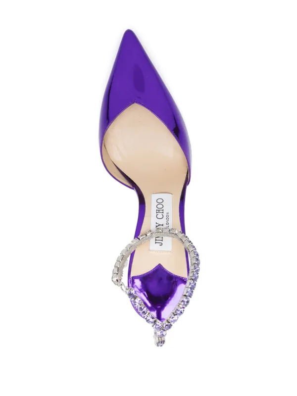 Jimmy Choo Pre-Owned 100mm Saeda Pumps | Purple | FARFETCH