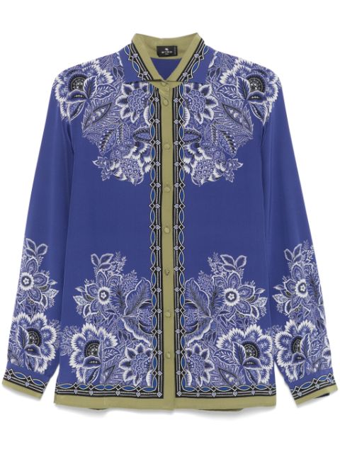 Etro bandana-print silk shirt Women