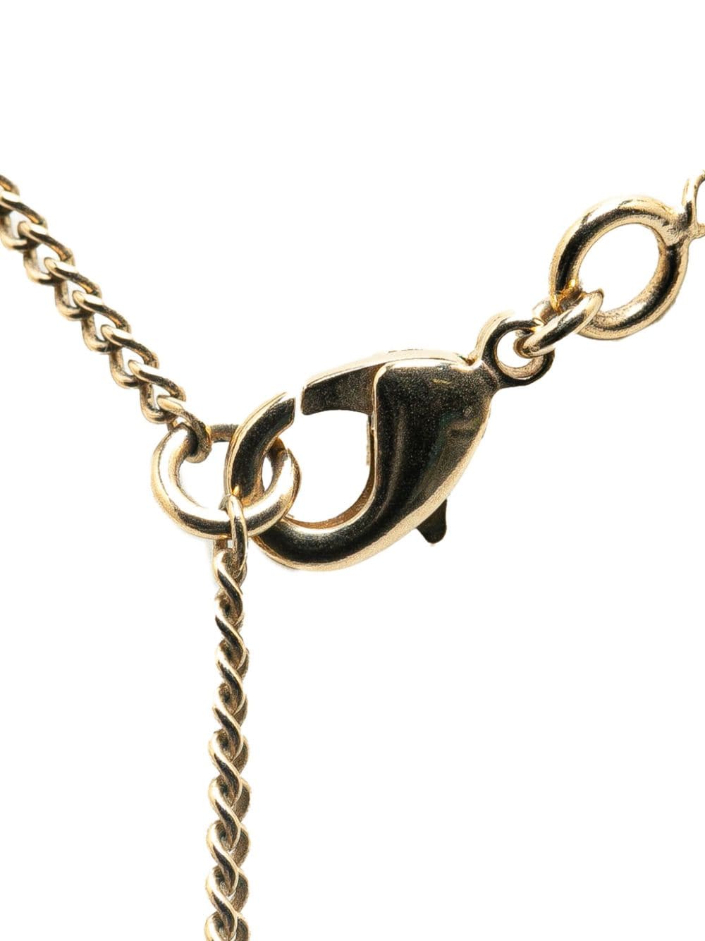 CHANEL Pre-Owned 2014 Paris-Venice vergulde halsketting met hanger - Goud