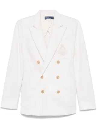 Polo Ralph Lauren Club House Blazer | White | FARFETCH